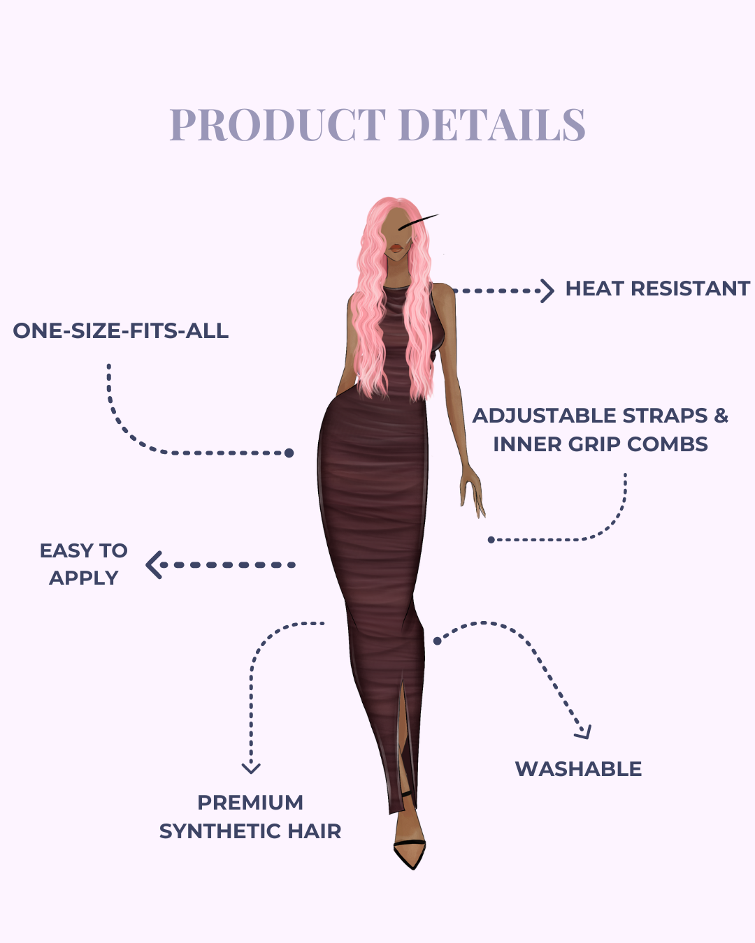 wig description, pbeautyhair
