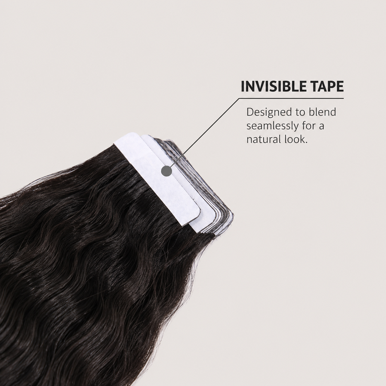 Invisible Tape in Yaki Hair Extensions Remy Hair