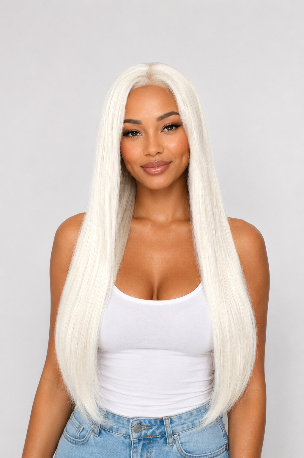 ROCHELLE 24" Platinum Blonde Lace Wig