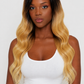 model ombre lace front synthetic hair wig 