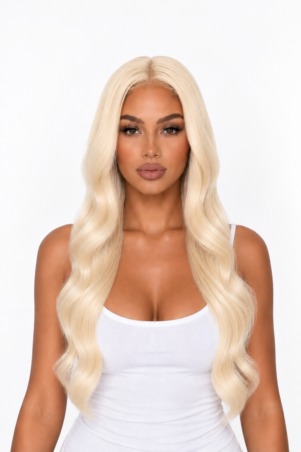 Bambi 30" Loose Curly Blonde Lace Front Wig