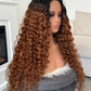 Saskia 28” Curly Brown Lace Wig