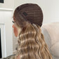 SHANIA - 28" Wavy Oatmeal Blonde Lace Wig