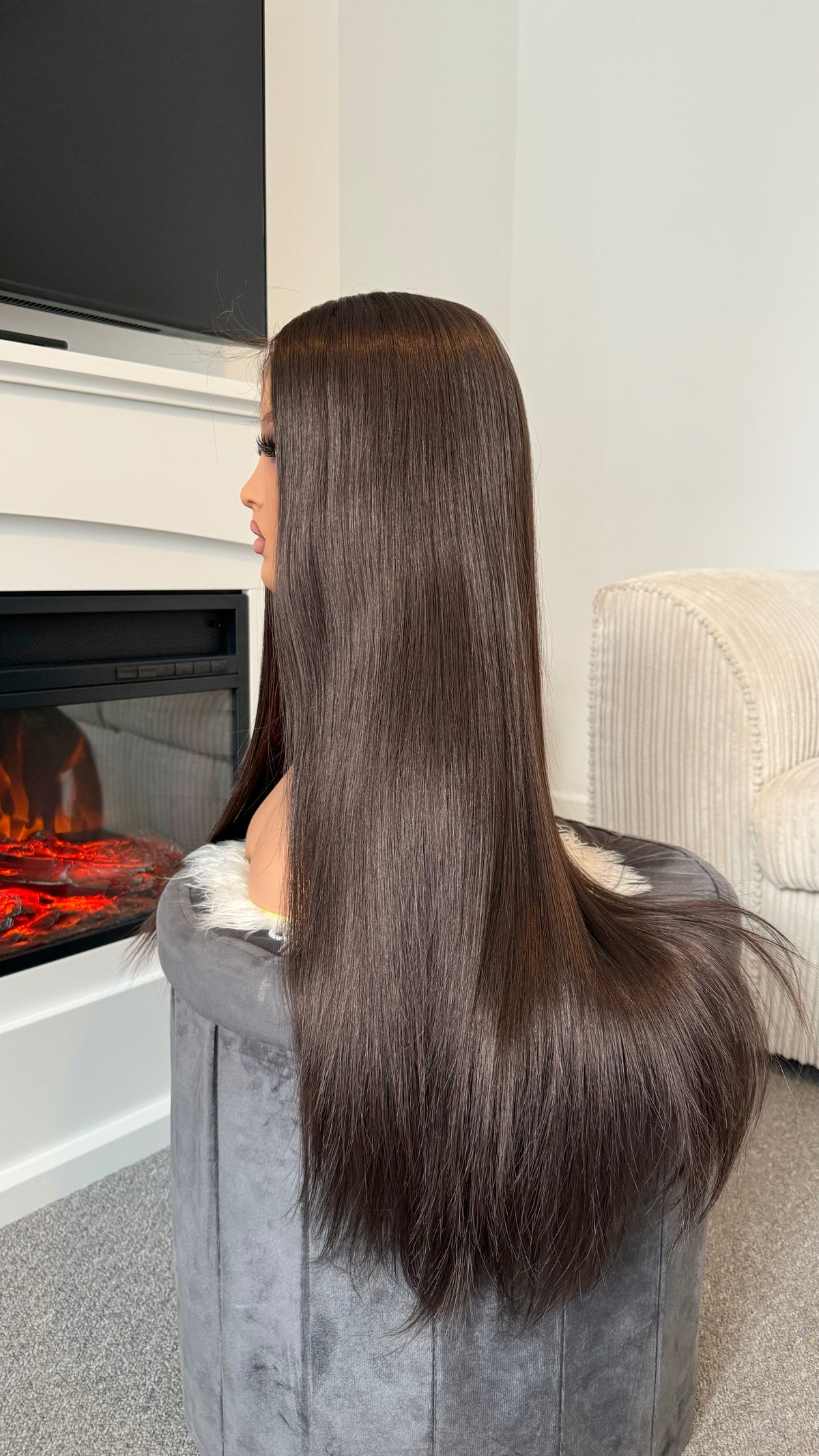 SELENA -  30" Brown Lace Wig