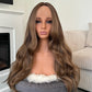 model balayage lace front synthetic hair wig