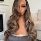 product 13x4 balayage synthetic hair lace front wig