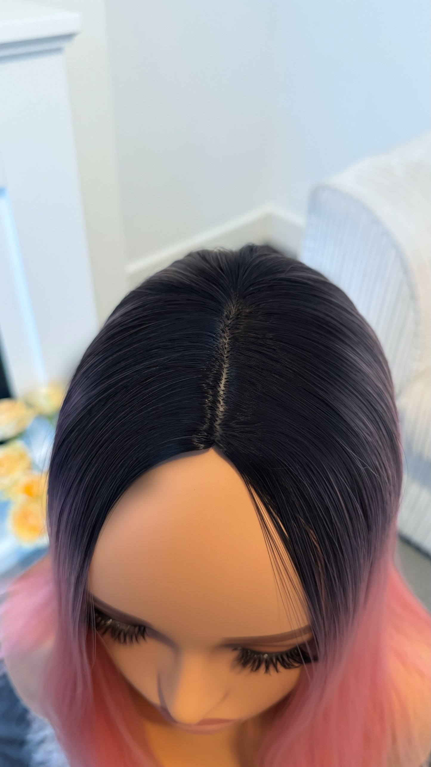 Morgan 14″ Pink Long Bob Synthetic Wig