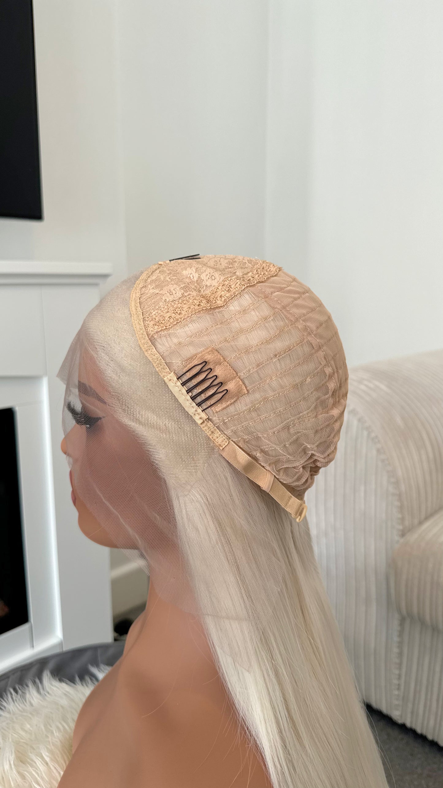 Rochelle 24" Platinum Blonde Lace Wig