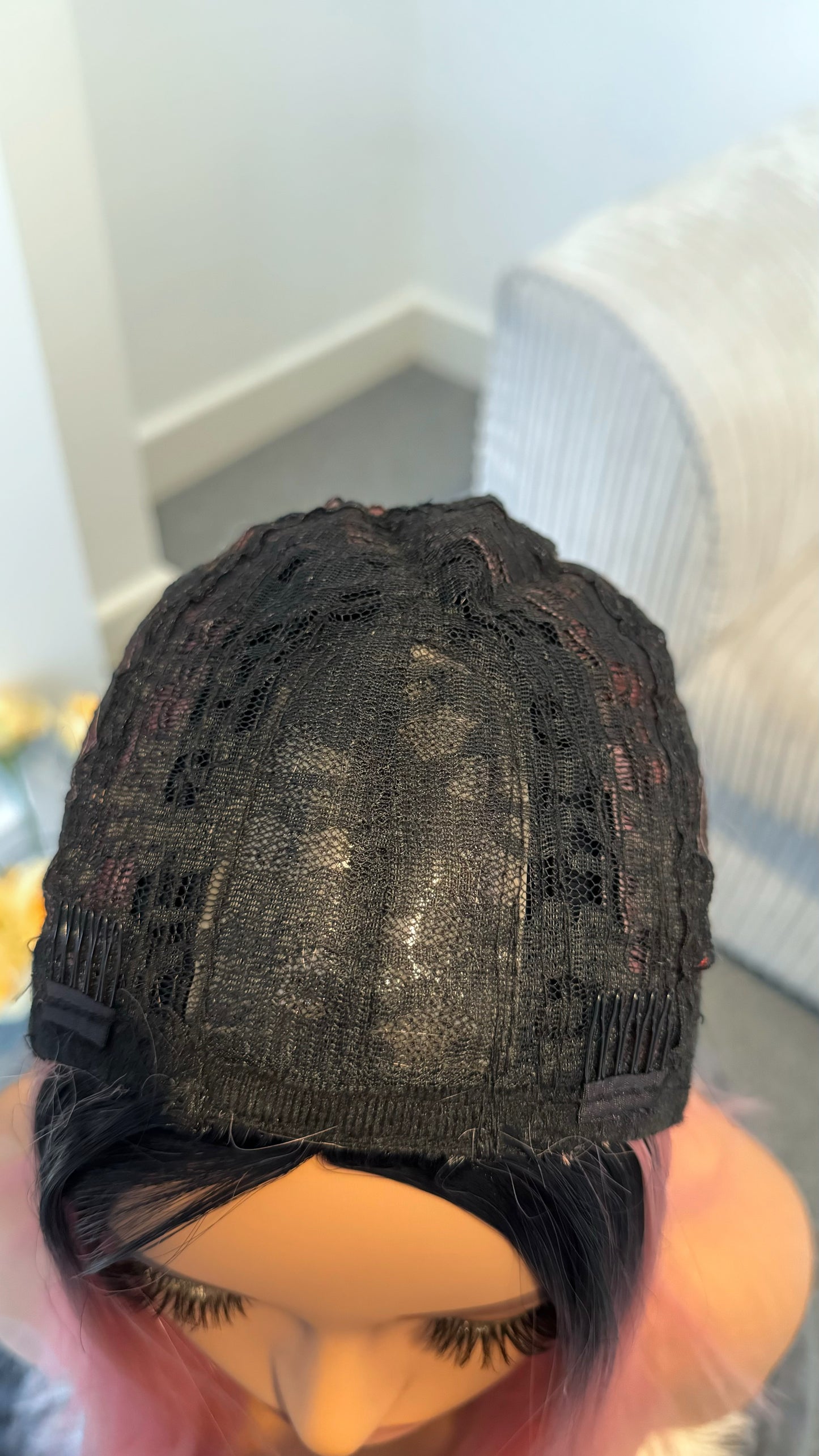 Morgan 14″ Pink Long Bob Synthetic Wig