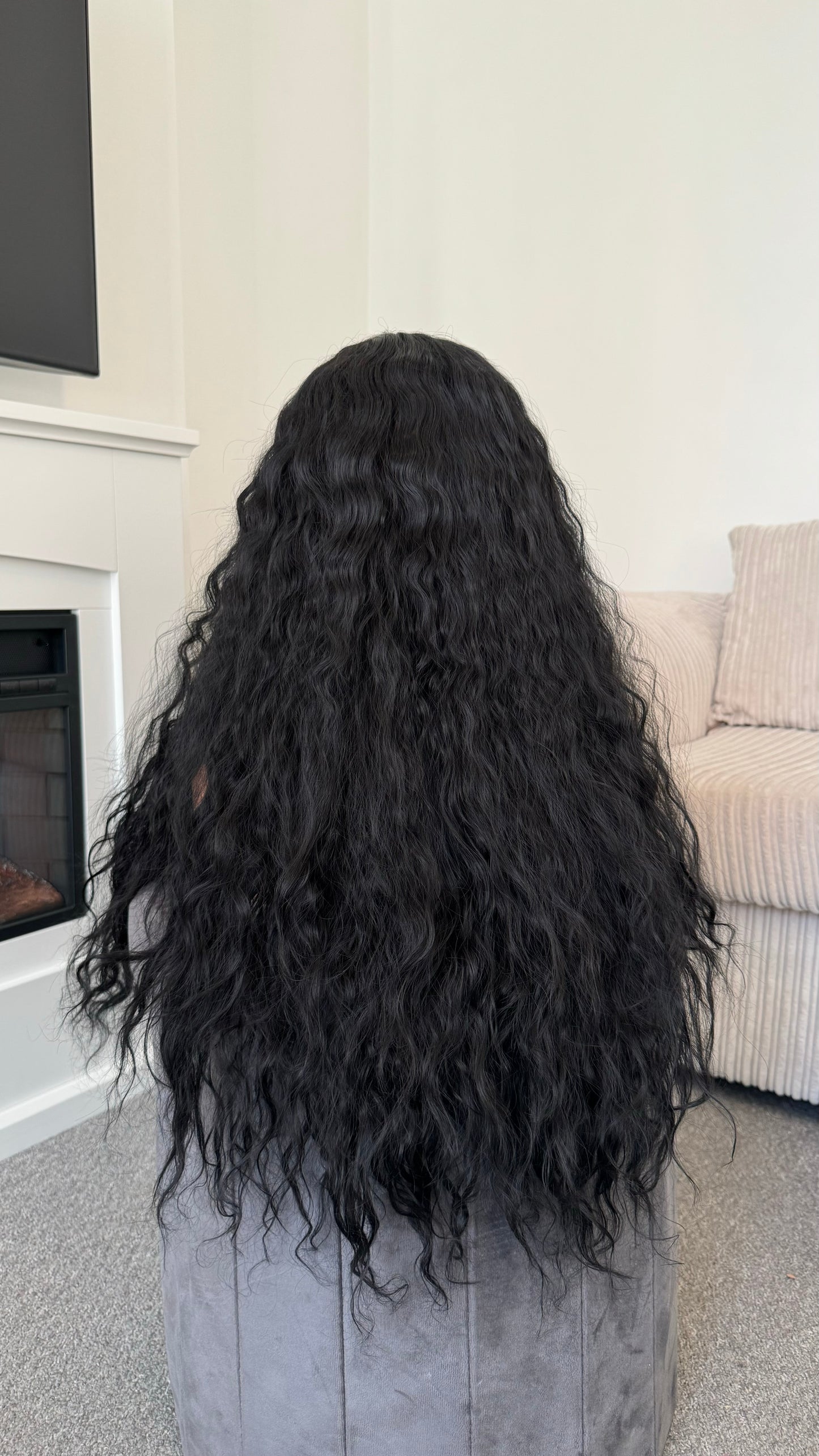 Kimaira 26" Wavy Black Lace Wig
