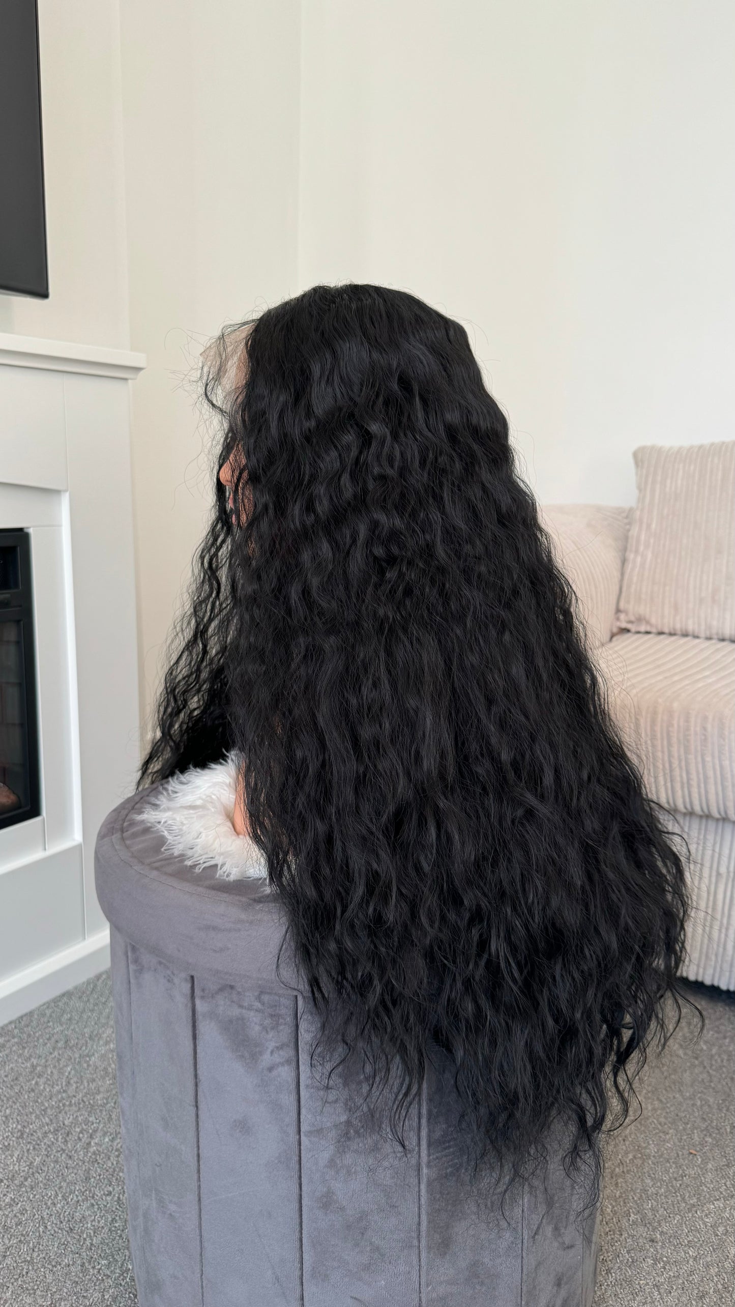 Kimaira 26" Wavy Black Lace Wig
