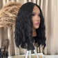 Mya 14” Wavy Black Bob Synthetic Lace Wig