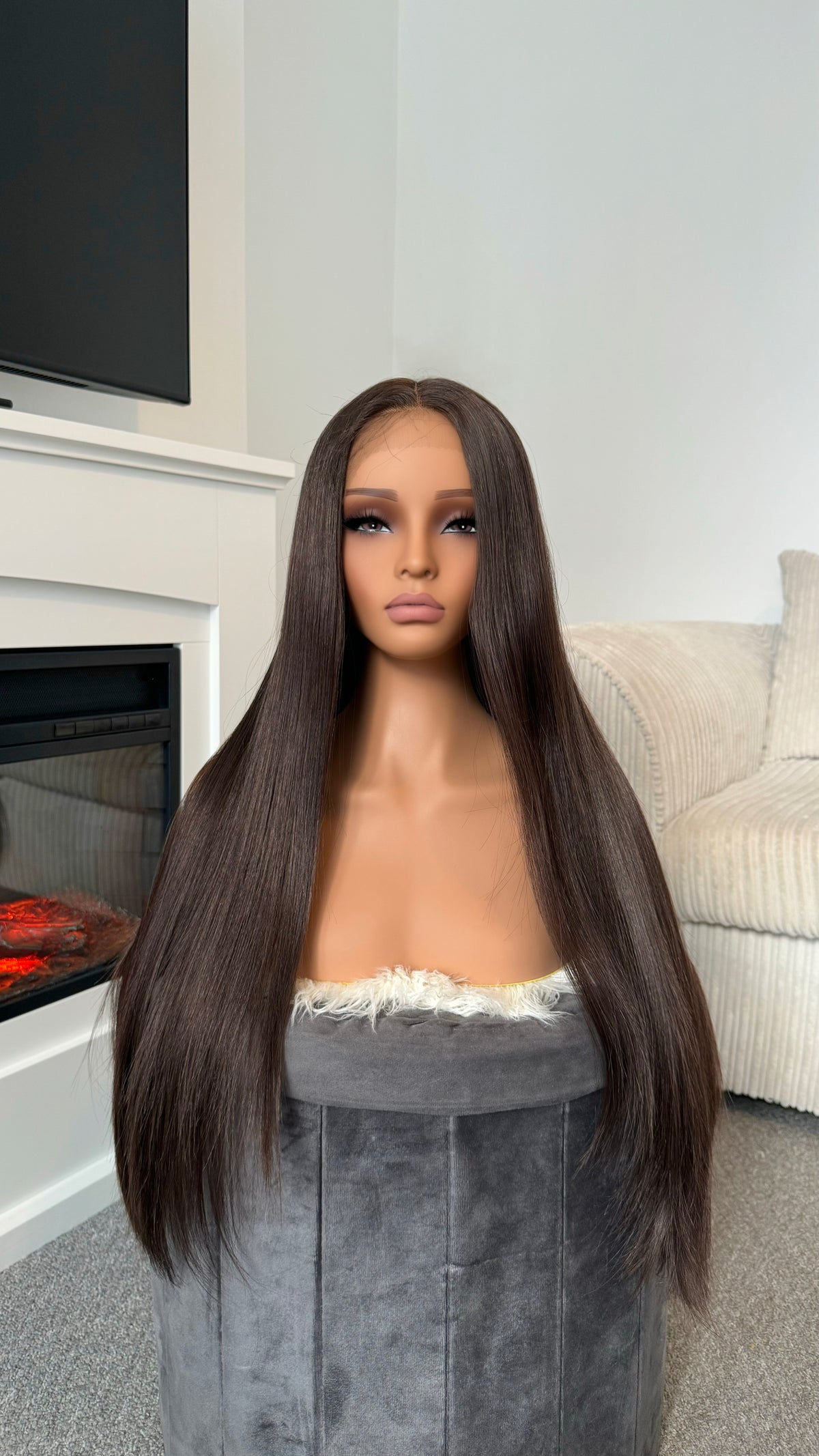 SELENA -  30" Brown Lace Wig