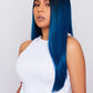 Mixed race girl wearing PBeauty hair blue lace wig