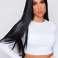 Black straight hair wig hairstyle