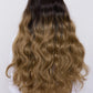 ombre brown body wave synthetic hair wig, heat resistant wig, lace front synthetic wig, pbeauty hair