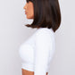 Full view of a highlighted bob wig with bangs, emphasising its modern style and high-quality synthetic hair