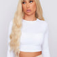 product 26-inch bleach blonde wavy synthetic lace front wig, heat resistant, natural look, PBeauty Hair