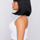 short black bob wig, synthetic hair bangs wig, pbeauty hair