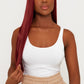 BURGUNDY WAVY LACE FRONT WIG